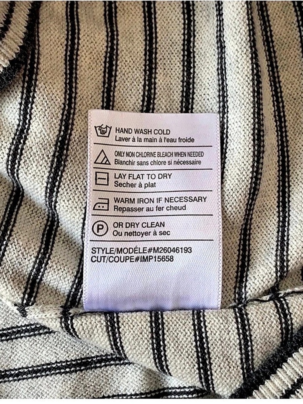 Vince Luxury Ombré Micro-Dot to Stripe Cashmere Blend Sweater M - Picture 8 of 8